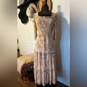 70s Floral maxi dress